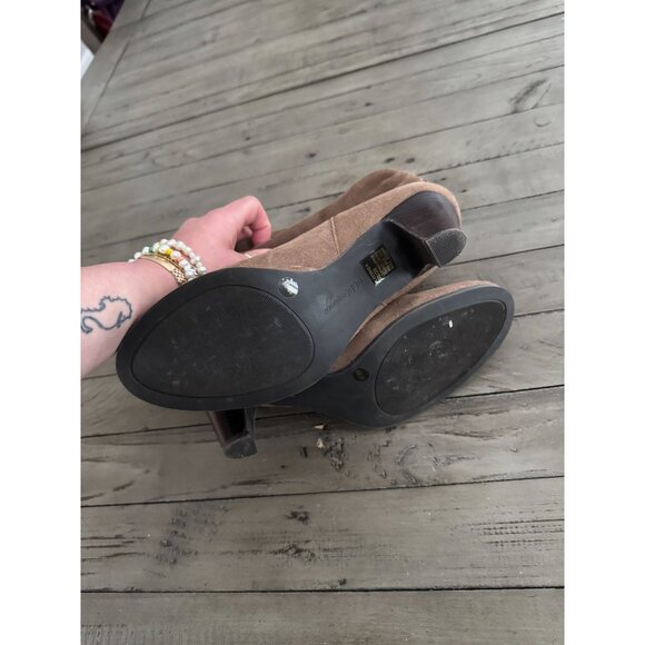 BCBGENERATION Cesina Cesinaz Brown Suede Slouchy Ankle Booties Size 9 - Picture 11 of 11